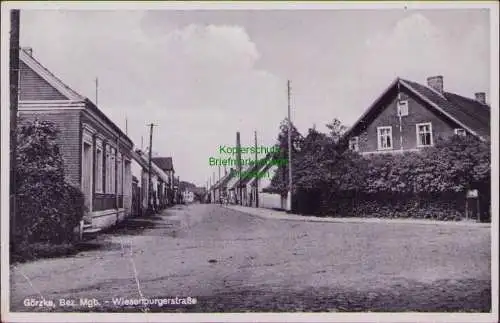 157456 Ansichtskarte Görzke Bez. Magdeburg Wiesenburgerstraße 1942