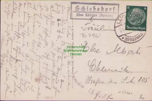 157666 AK Schiebsdorf bei Schönwalde im Spreewald um 1935 Gasthof Waldeslust