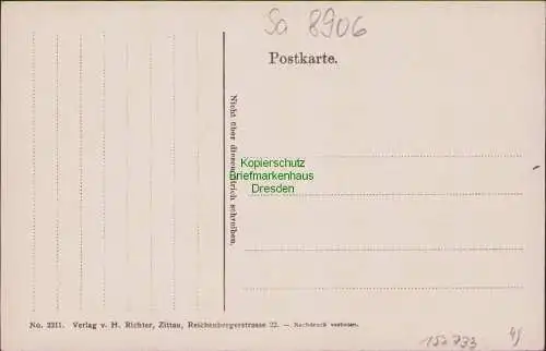 157733 AK Ostritz Görlitzerstrasse Evangel. Schule um 1910