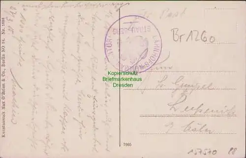 157570 AK Strausberg Städtische Fähren 1915 Anlegestelle Feldpost Bahnhofs Komm
