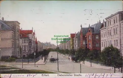 157124 Ansichtskarte Erfurt Daberstädter Straße 1920