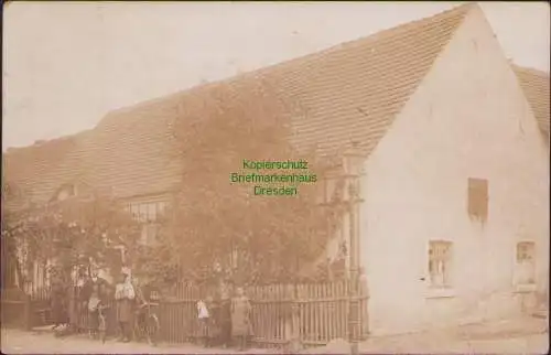 157190 AK Friedethal Friedrichstadt Bz Halle 1909 Fotokarte Wohnhaus Bauernhaus