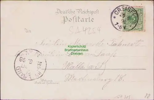 157389 AK Kreisfeld Hergisdorf 1898 Restaurant z Erholung Martin Schacht Bergbau