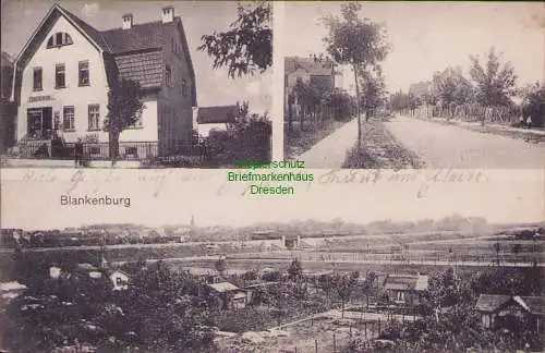 157214 AK Blankenburg Mark Berlin 1914 Colonialwaren Geschäft Str. Gartensparte