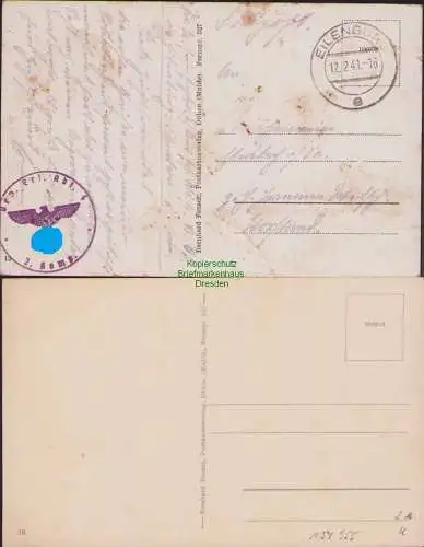 154955 2 AK Kasene Eilenburg 1941 Feldpost Kasino Kantine Wache