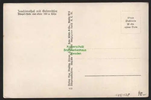 155128 AK Joachimsthal mit Grimnitzsee Flieger Foto Luftbild um 1935