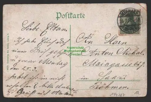 154287 AK Meerane i. Sa. Poststrasse 1907