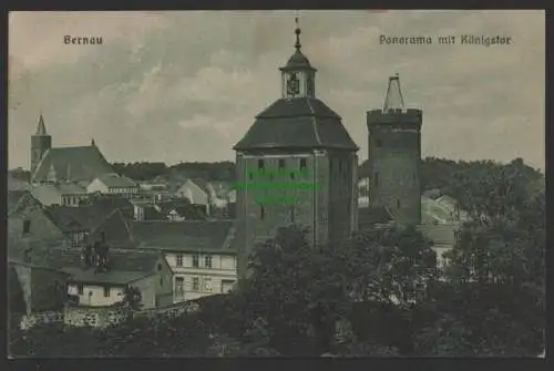 154315 Ansichtskarte Bernau Panorama mit Königstor 1918