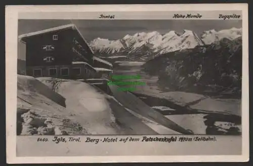 154192 Ansichtskarte Igls Tirol Berg Hotel Patscherkofel Seilbahn um 1940