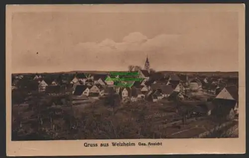 154165 Ansichtskarte Welzheim Panorama 1913