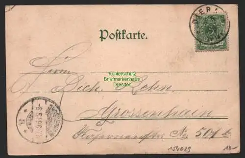 154029 AK Diera bei Meissen Restaurant König Albert Eiche 1899 Brück & Sohn 202