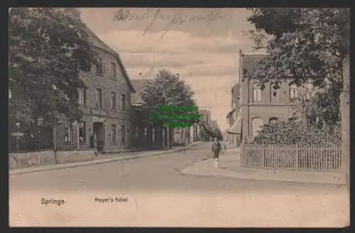 154047 AK Springe 1906 Meyer´s Hotel nach Wilsdruff