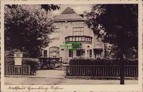 153826 Ansichtskarte Forsthaus Hamburg Rissen Hotel um 1940 Kaffee Inh. Fr. H. Lehmkuhl