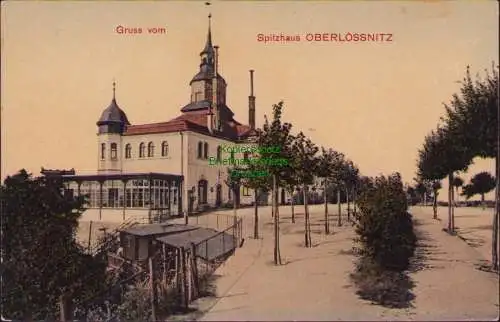 152610 AK Oberlössnitz Spitzhaus 1910 Hoflössnitzschänke Gasthaus Restaurant