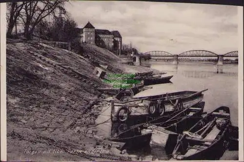 152434 AK Torgau Partie an der Elbe 1932