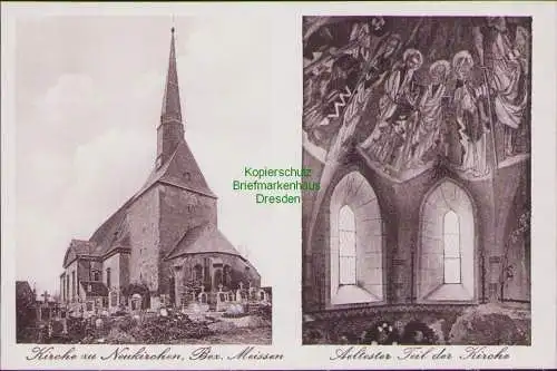 152696 AK Kirche zu Neukirchen Bez. Meissen um 1920