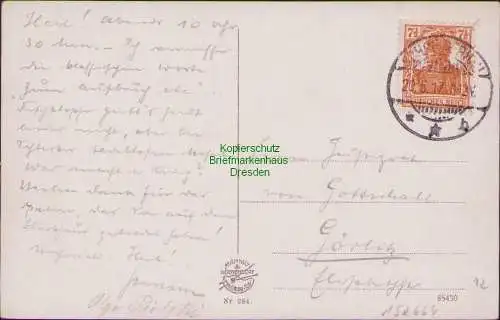 152664 AK Schreiberhau im Riesengebirge 1917 Wilhelmstraße an der Post Postamt