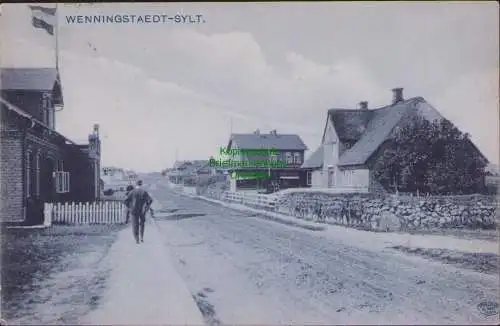 152540 AK Wenningstedt Sylt 1907 Straßenansicht