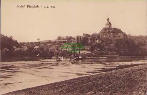 152648 AK Schloss Hirschstein an der Elbe um 1930