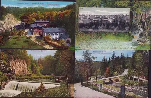 152734 4 Ansichtskarte Rabenau 1905 Rabenauer Grund bei der Spechtitzmühle 1927 Brücke