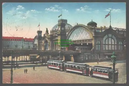 152246 Ansichtskarte Dresden Hauptbahnhof 1919