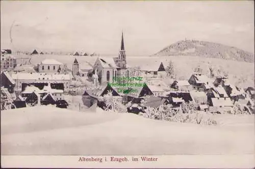 152398 Ansichtskarte Altenberg Erzgeb. Im Winter 1907