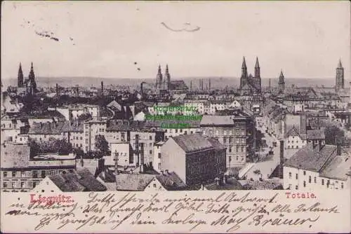 152376 Ansichtskarte Legnica Liegnitz 1908 Totale