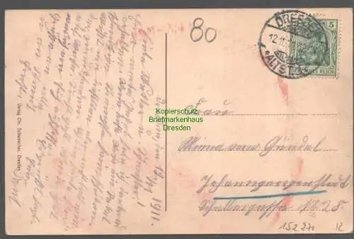 152271 AK Dresden 1911 Auf Posten bei Sr. Kgl. Hoheit Prinz Johann Georg