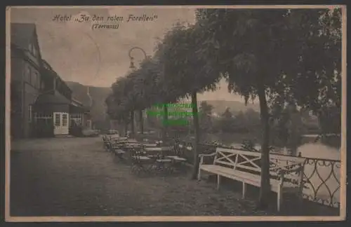 152154 Ansichtskarte Ilsenburg a. H. Hotel zu den roten Forellen Hotel Ilsestein Hotel 1927