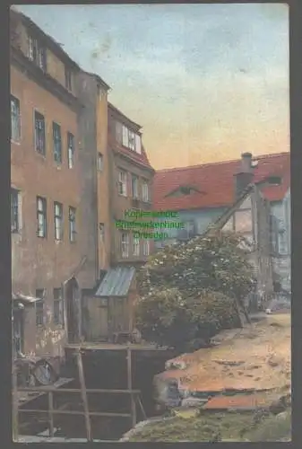 152270 Ansichtskarte Alt Dresden 1923 Weisseritz Mühlgraben an der Gerbergasse