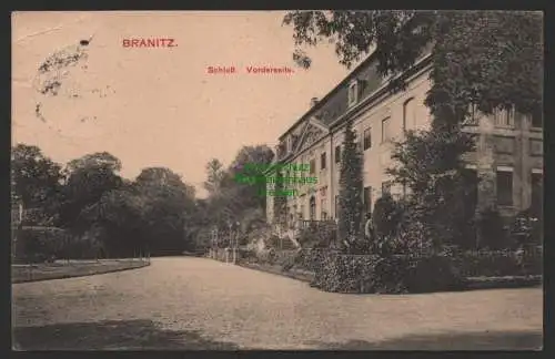 151841 Ansichtskarte Branitz Cottbus 1913 Schloss Vorderseite