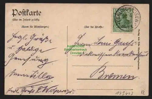 149743 AK Oerlinghausen Panorama Süd-West Seite Kirche Schopkebad 1905