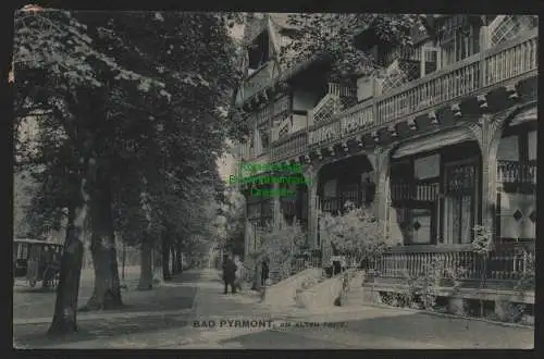 149958 Ansichtskarte Bad Pyrmont 1907 Am alten Fritz