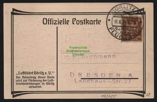 149785 Ansichtskarte Görlitz 1924 Flugtage Künstlerkarte E. Krafft Luftfahrt Görlitz e. V.