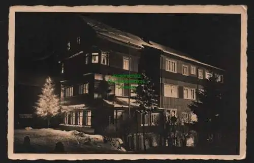 149837 Ansichtskarte Fotokarte Braunlage Harz Haus Cecilie 1939