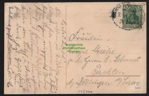 149770 AK Wennigsen Deister Hotel Pension Waldkater Tennisplätze Garten 1912