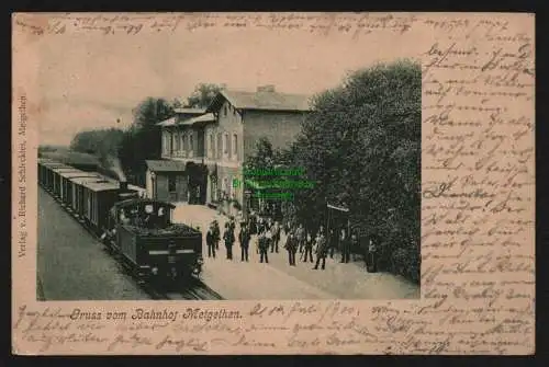 148336 AK Metgethen Königsberg Ostpreußen Bahnhof 1900 Ostpreußische Südbahn