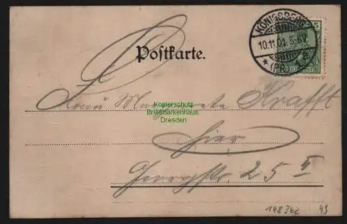 148362 AK Königsberg Opr. 1901 Deutsche Turnerschaft Männerturnverein Ehrenmitgl