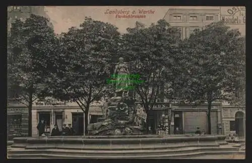 148144 AK Gorzow Wielkopolski Landsberg an der Warthe Pankschbrunnen 1907