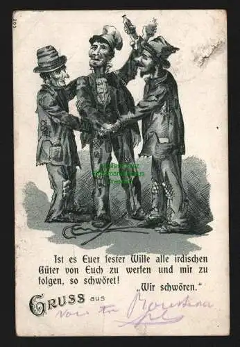 148079 AK Theater Ist es euer fester Wille alle irdischen Güter von euch zu werf