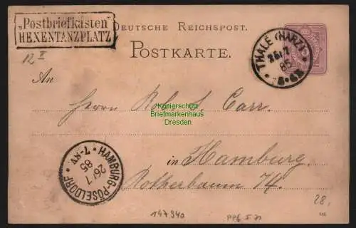 147940 AK Hexentanzplatz und Hotel Thale Harz Bodetal Vorläufer Privatganzsache