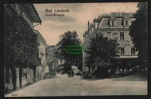 147927 AK Bad Landeck Ladek-Zdroj um 1920 Hotel Monopol