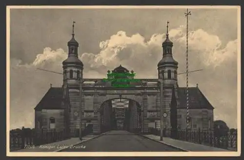 144947 Ansichtskarte Tilsit Ostpreußen Sowetsk um 1935 Königin Luise Brücke