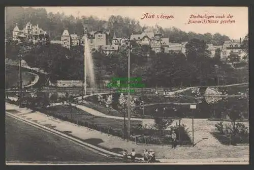 144907 AK Aue im Erzgeb. um 1910 Stadtanlagen Bismarckstrasse