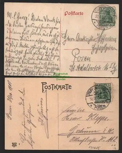 144655 2 AK Truppenübungsplatz Posen Kaiserstein 1910 Schlachtendenkmal 1913