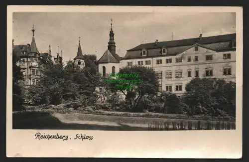 144123 Ansichtskarte Reichenberg Sudetenland 1943 Schloss