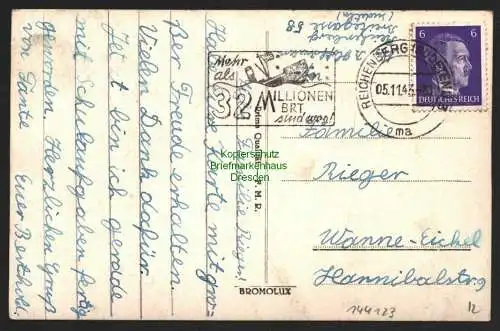 144123 AK Reichenberg Sudetenland 1943 Schloss