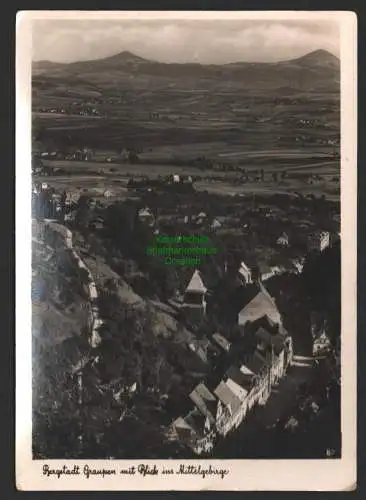 144387 Ansichtskarte Bergstadt Graupen Fotokarte 1941