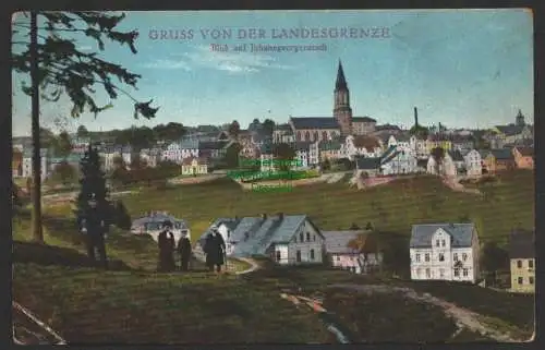 144402 AK Johanngeorgenstadt 1926 Gruss von der Landesgrenze