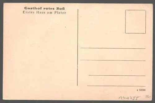 141755 AK Zell im Fichtelgebirge Oberfranken Gasthof rotes Roß um 1920